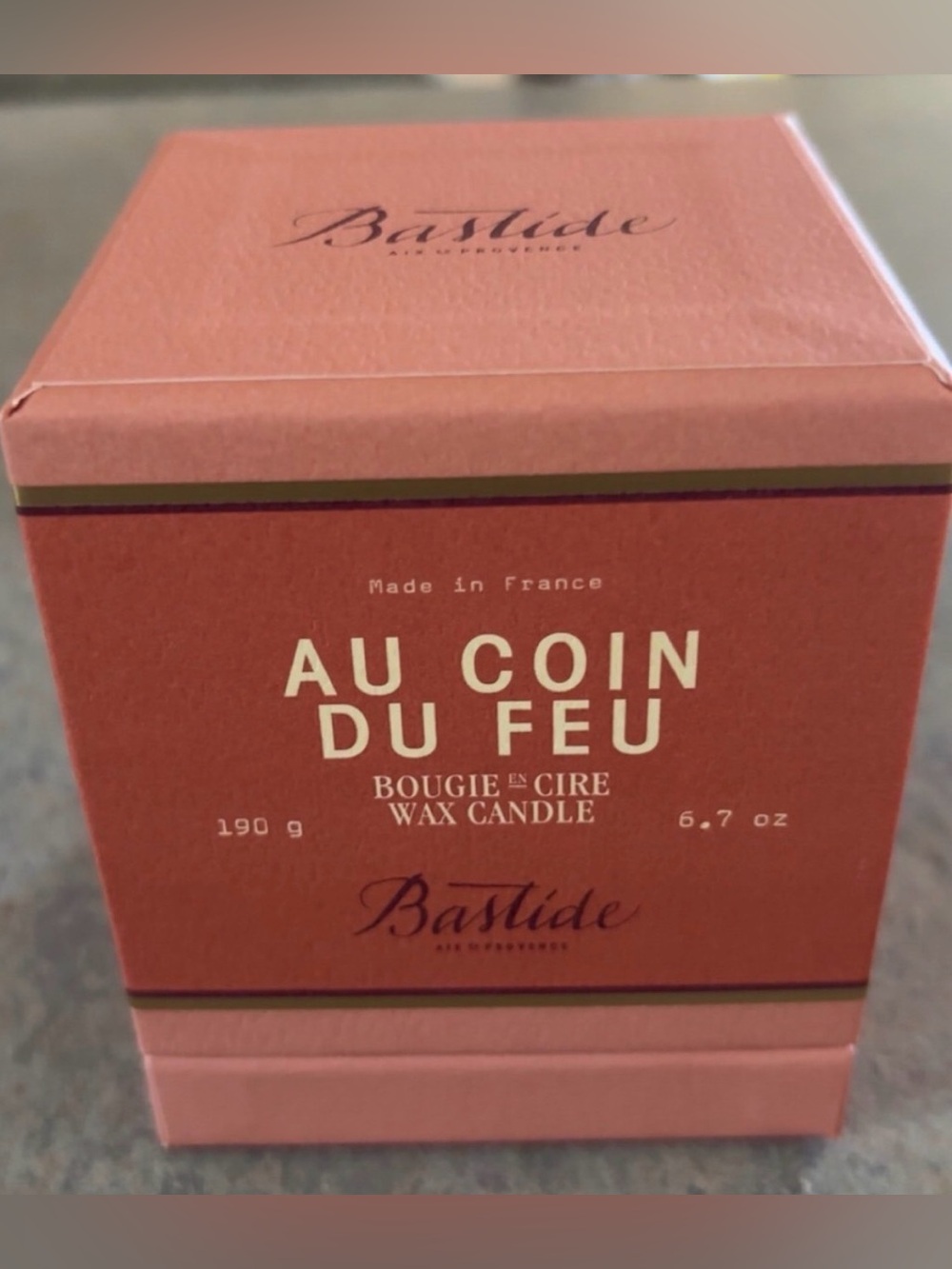 Au Coin Du Feu Scented Wax Candle - Terracotta Pink